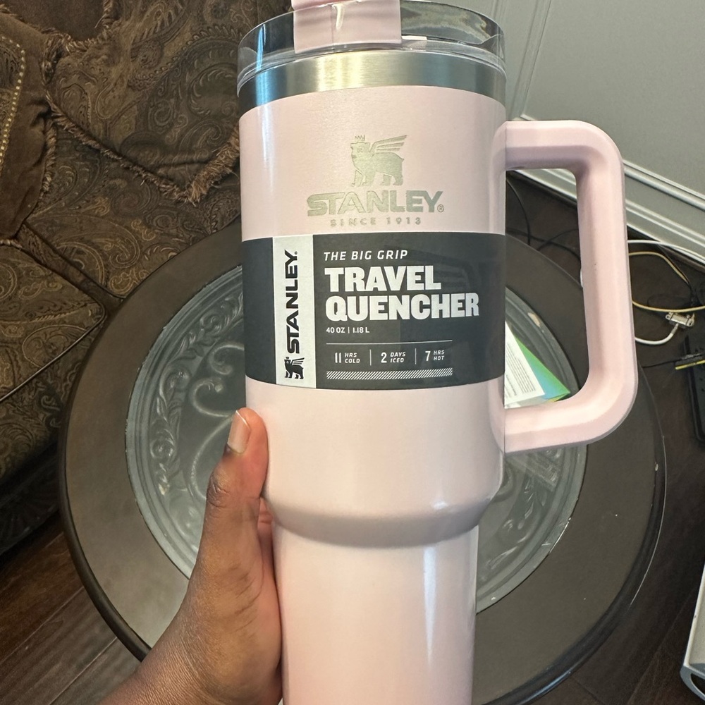 Stanley Pink Travel Quencher Mug